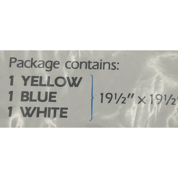 Dressmakers Tracing Paper Pencil Kit 3 Sheets Yellow/Blue/White 19.5" X 19.5 - Picture 3 of 3